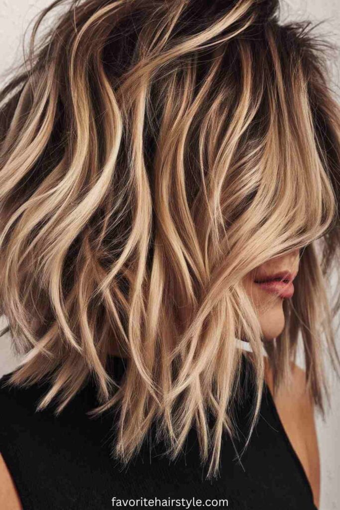 Grunge Hairstyles For Thick Hair Ideas Messy Bob with Choppy Layers