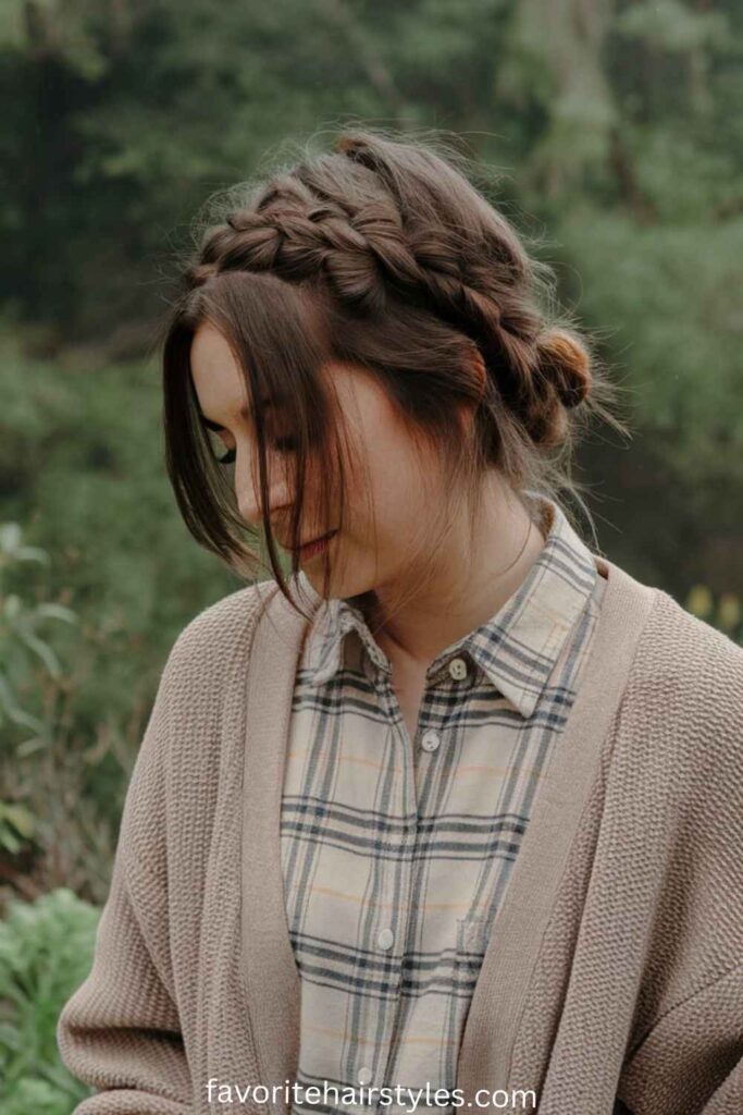 Messy Braided Bun