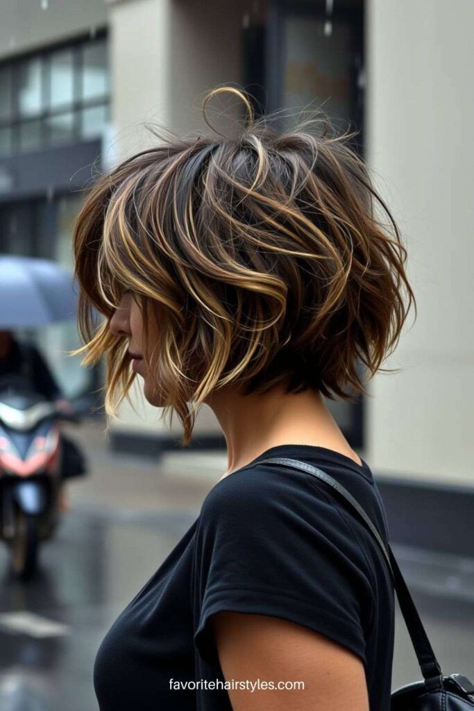 Messy Butterfly Cut with Tousled Waves