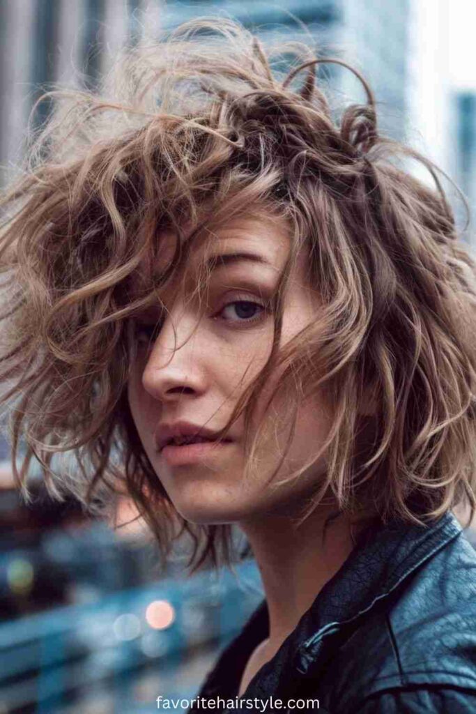 Grunge Hairstyles For Curly Hair Ideas Messy Curly Bob