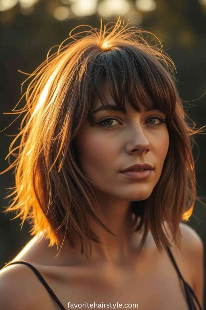 Messy Fringe Bob