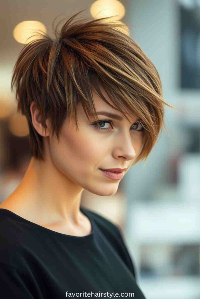 Messy Long Pixie Bob