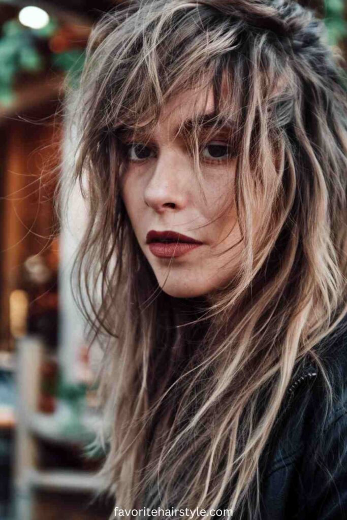 Grunge Hairstyles With Bangs Ideas Messy, Tousled Bangs