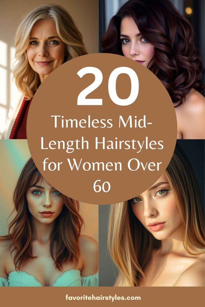 Mid-length hairstyles for women over 60