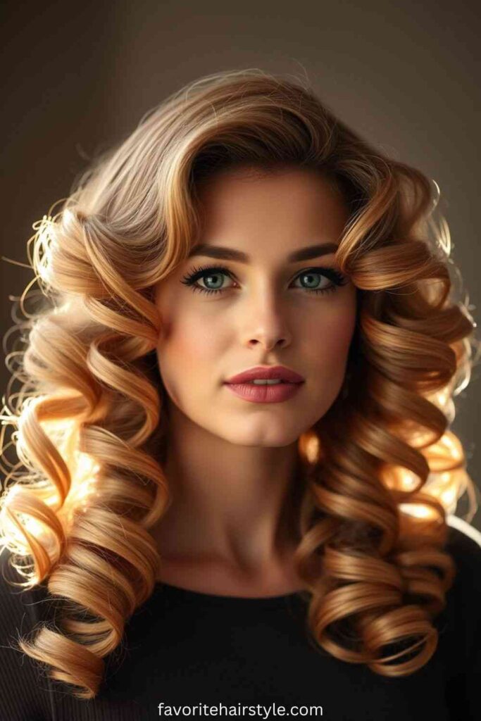 Old Hollywood Curls