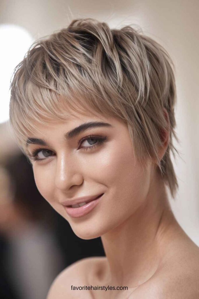 Pixie Cut with Textured Layers