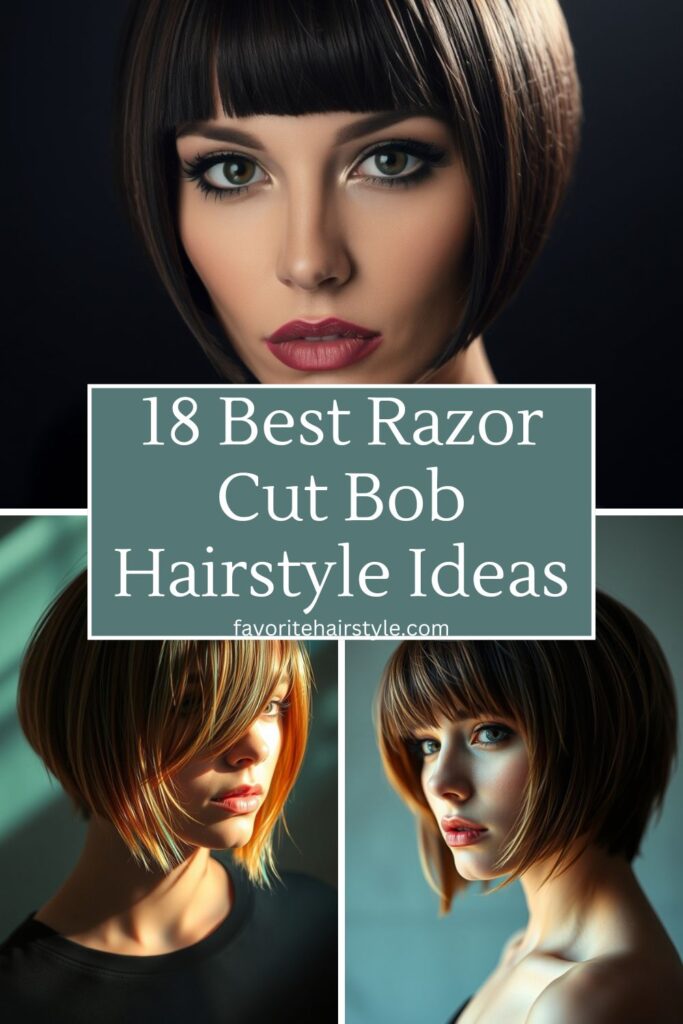 Razor Cut Bob Hairstyle Ideas