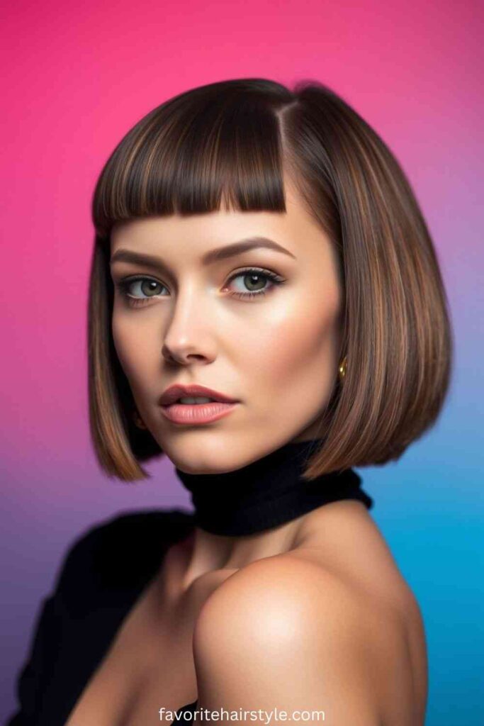 Razor Cut Bob with Blunt Ends