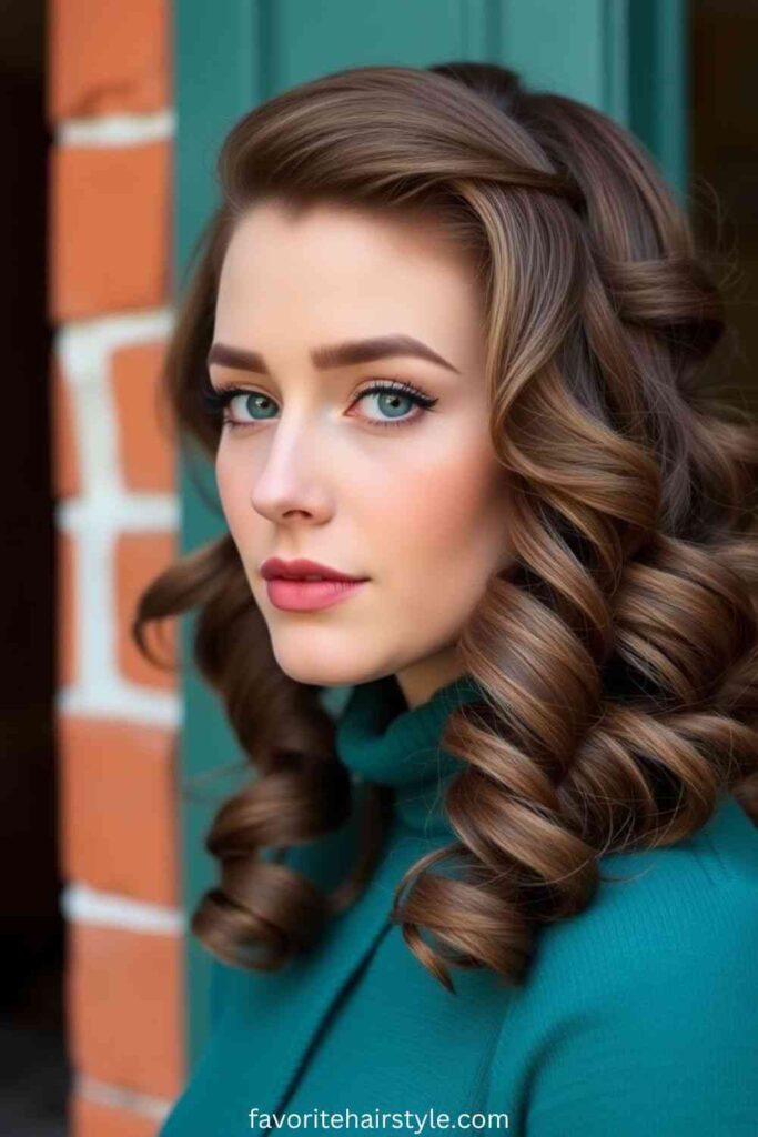 Retro Side Part with Soft Waves