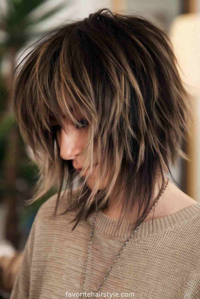 Grunge Hairstyles For Thick Hair Ideas Shaggy Cut with Wispy Ends