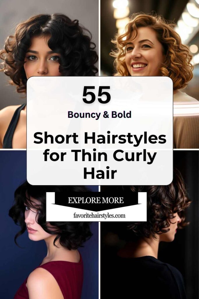 Short Hairstyles for Thin Curly Hair