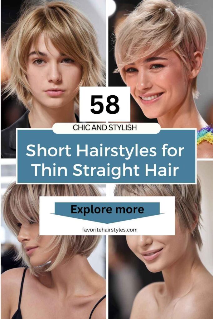 Short Hairstyles for Thin Straight Hair