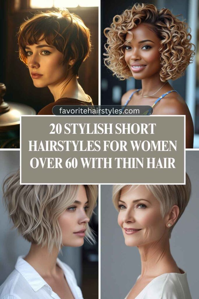 Short Hairstyles for Women Over 60 with Thin Hair