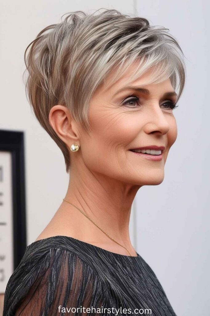 Short and Textured Pixie Cut