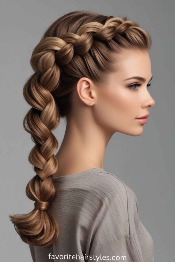 Side Braided Ponytail