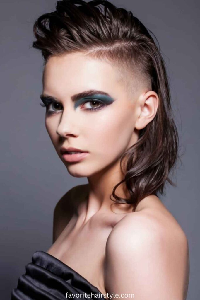 Side Shaved Hairstyles For Thick Hair Ideas Side Shave with Bold Patterns