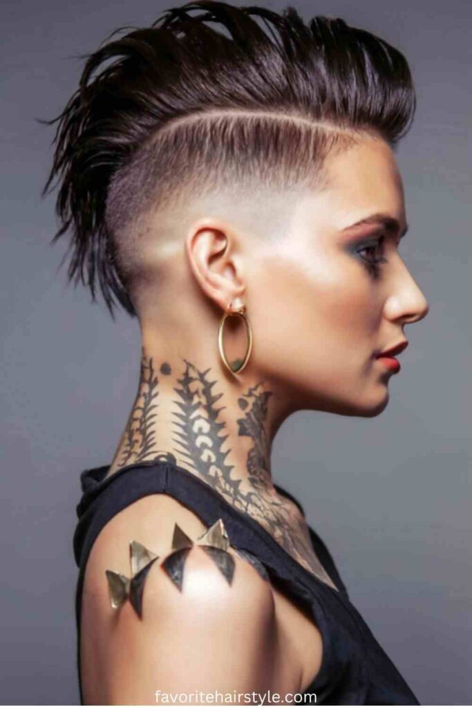 Side Shaved Hairstyles Shoulder Length Ideas Side Shave with Undercut Design