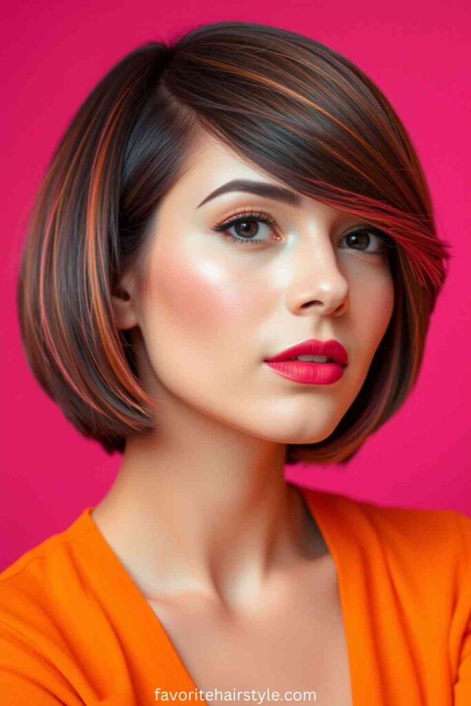 Side-Swept Fringe Bob