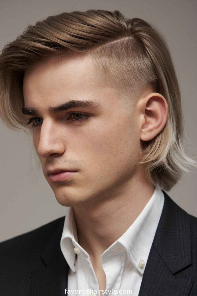 Side-Swept Soft Mullet