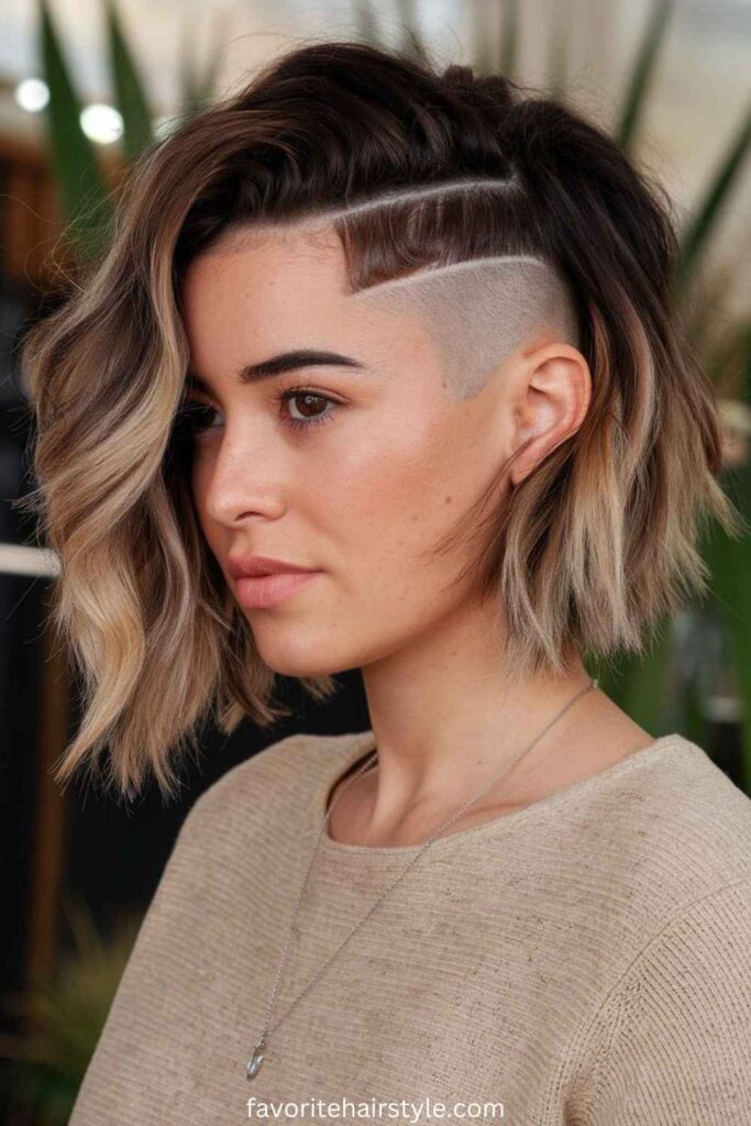 Side-Swept Undercut Bob