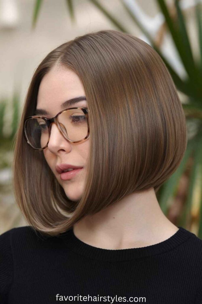 Sleek Chin-Length Bob