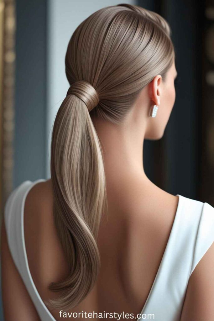 Sleek and Polished High Ponytail