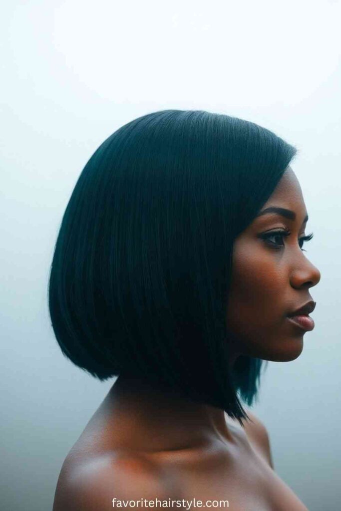 Undercut Bob For Black Women Ideas Sleek and Straight Undercut Bob