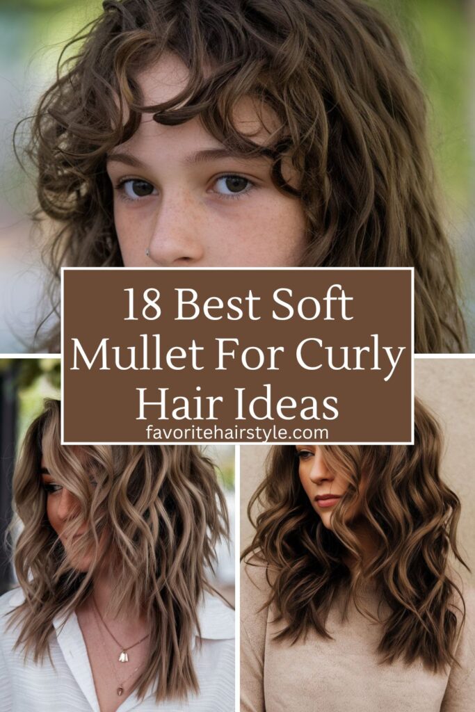 Soft Mullet For Curly Hair Ideas