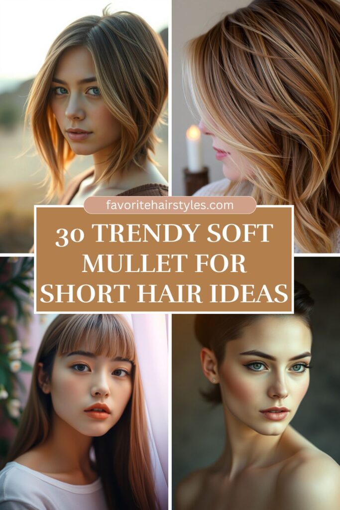 Soft Mullet For Short Hair Ideas