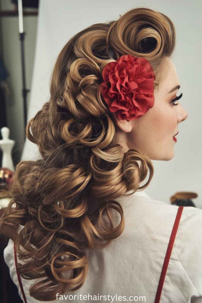 Flirtatious Valentines Hairstyles Ideas Soft Pin-Up Curls