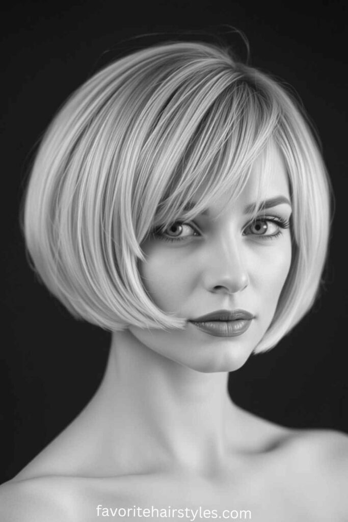 Shoulder Length Hairstyles For Women Over 60 Stacked Bob