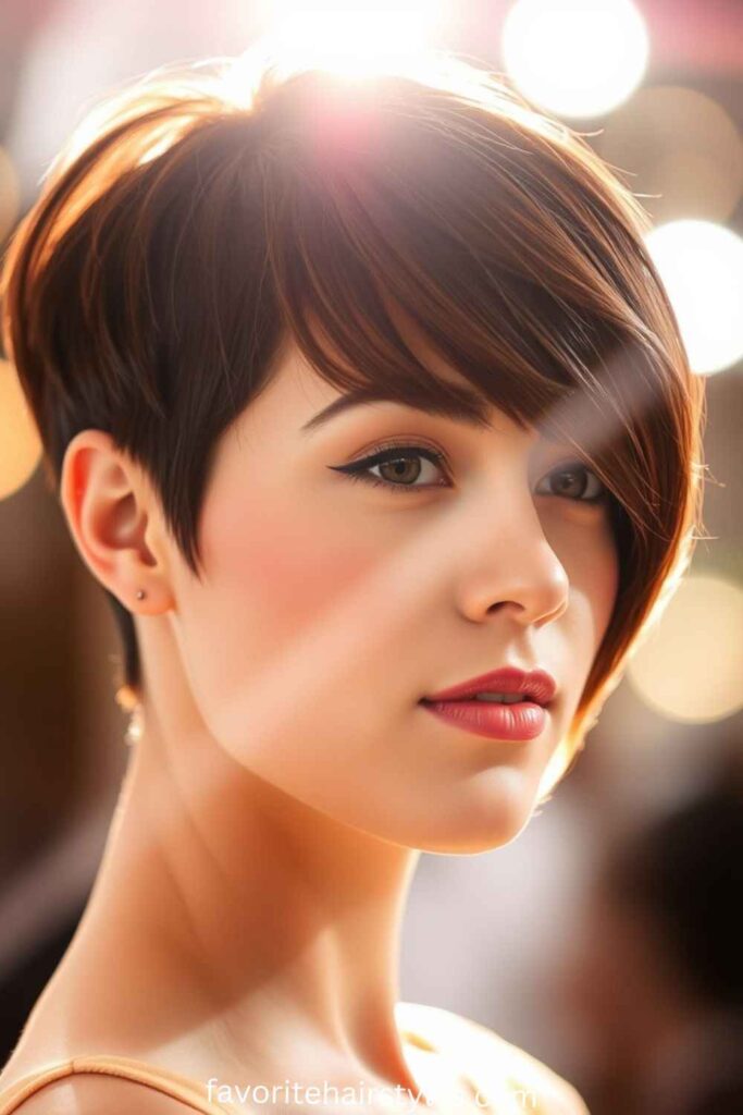 Tapered Cut with Side Bangs