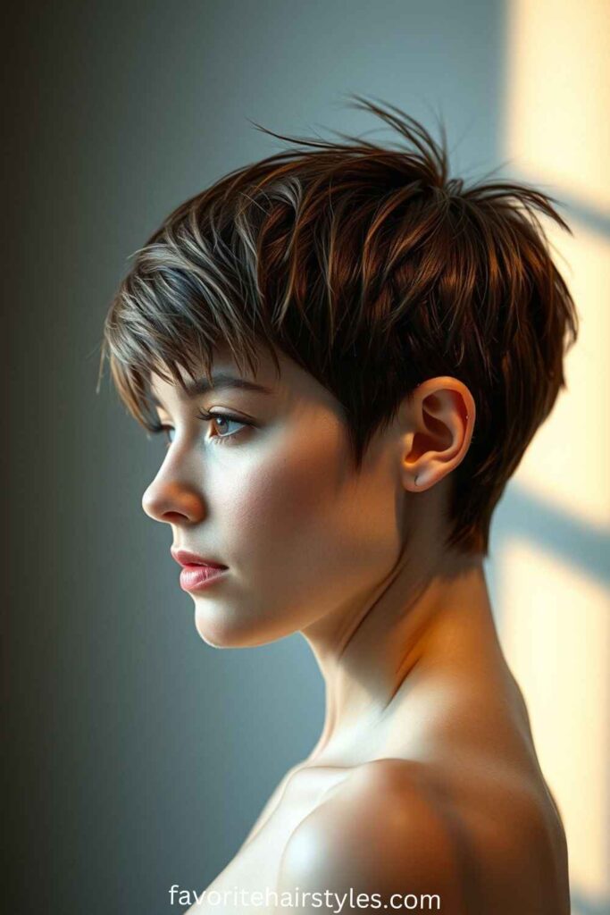 Shoulder Length Hairstyles For Women Over 60 Textured Pixie Bob