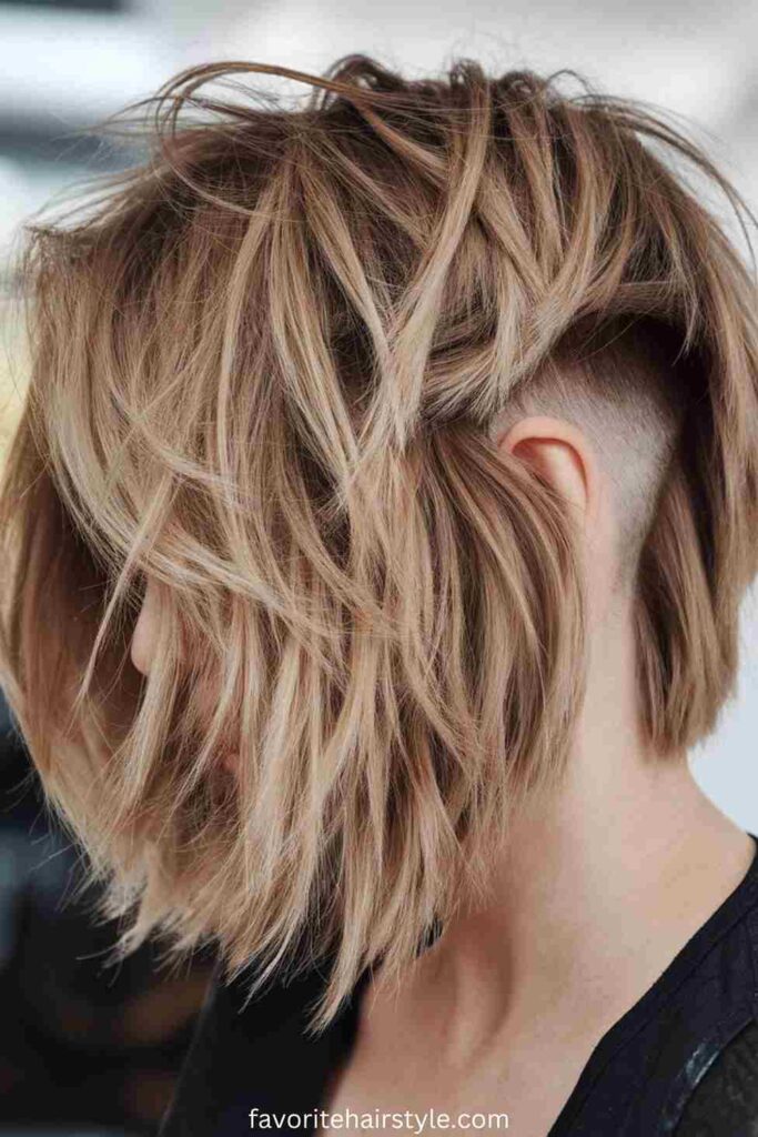 Textured Undercut Bob