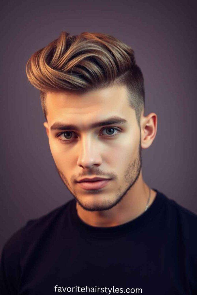 Textured Wavy Pompadour