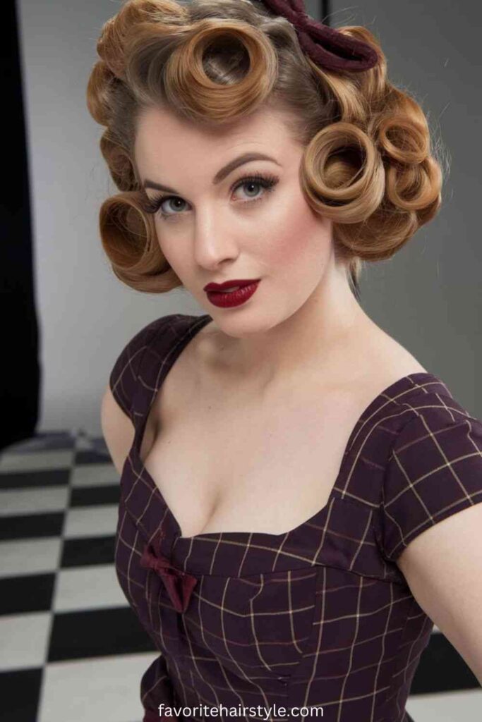 Vintage Hairstyles For Curly Short Hair Ideas The Curly French Twist