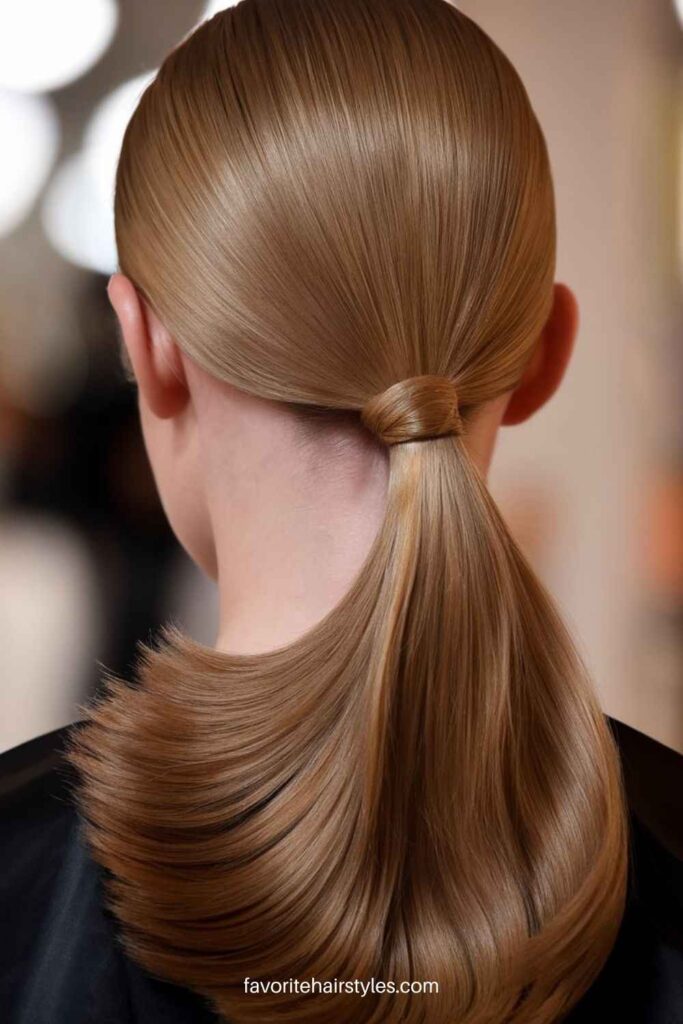 The Low Sleek Ponytail