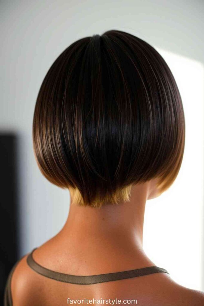 Two-Toned Undercut Bob