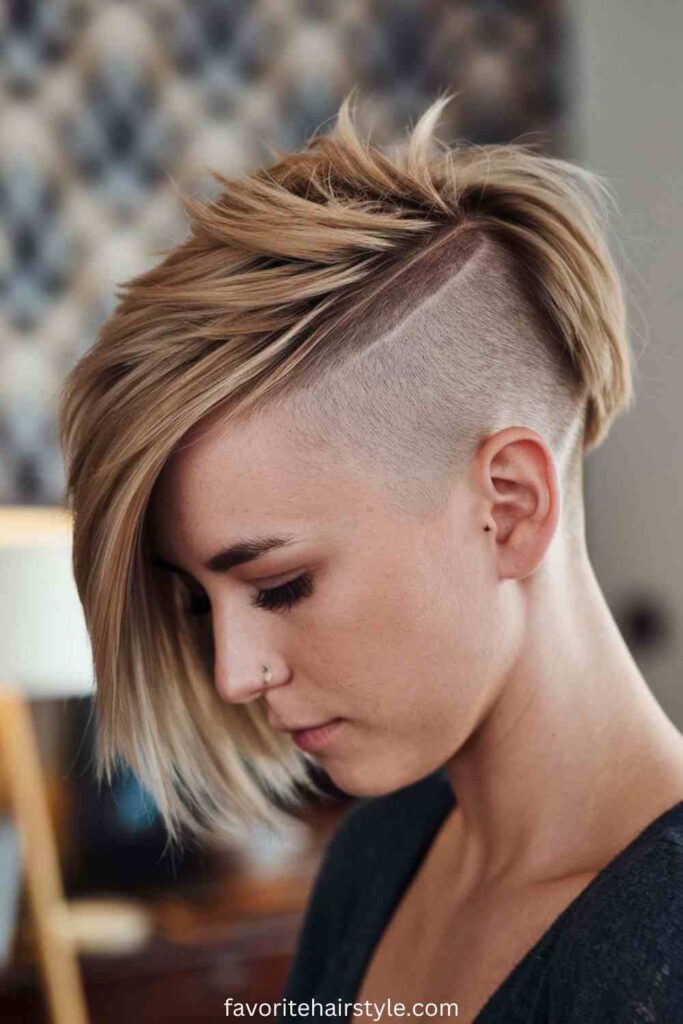 Short Grunge Hairstyles Ideas Undercut Bob