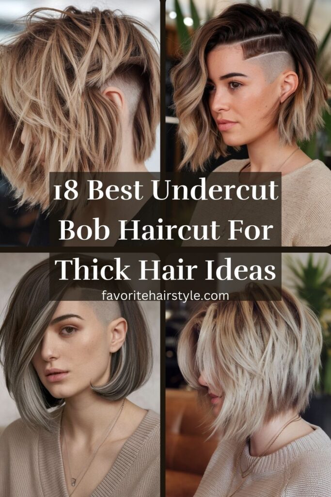 Undercut Bob Haircut For Thick Hair Ideas