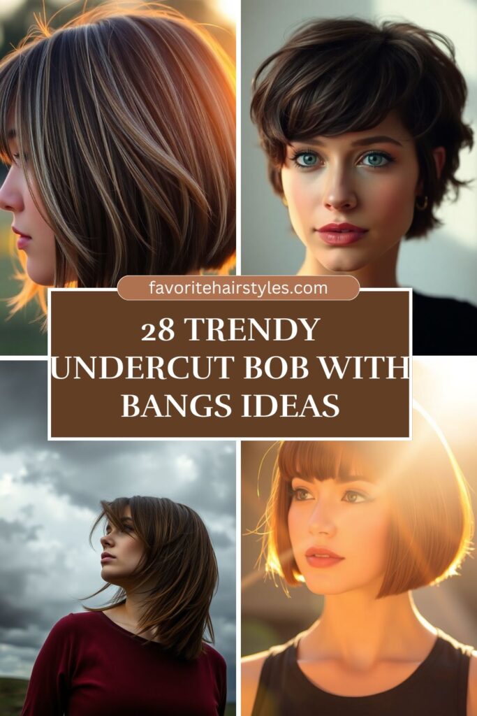 Undercut Bob With Bangs Ideas