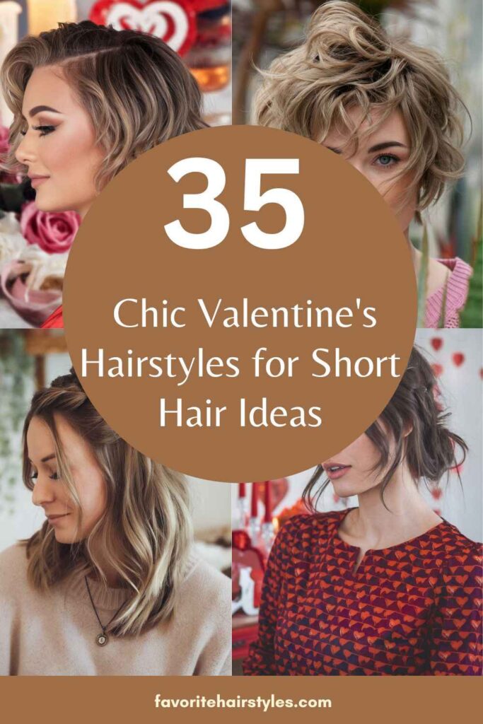 Valentine's Hairstyles for Short Hair Ideas