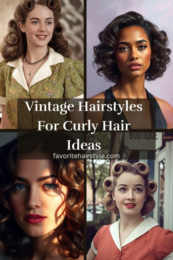 Vintage Hairstyles For Curly Hair Ideas