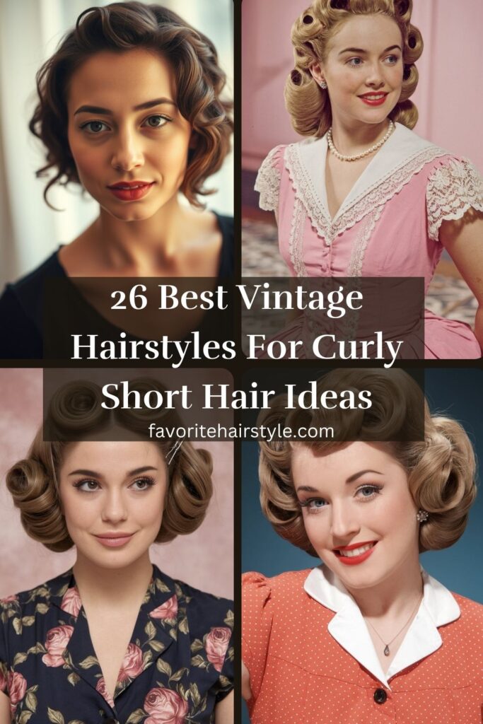 Vintage Hairstyles For Curly Short Hair Ideas