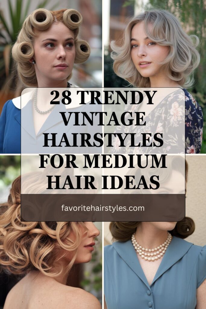 Vintage Hairstyles For Medium Hair Ideas