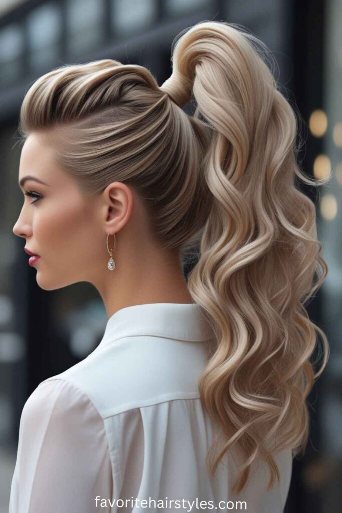 Voluminous High Ponytail