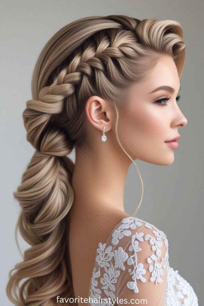 Waterfall Braided Ponytail