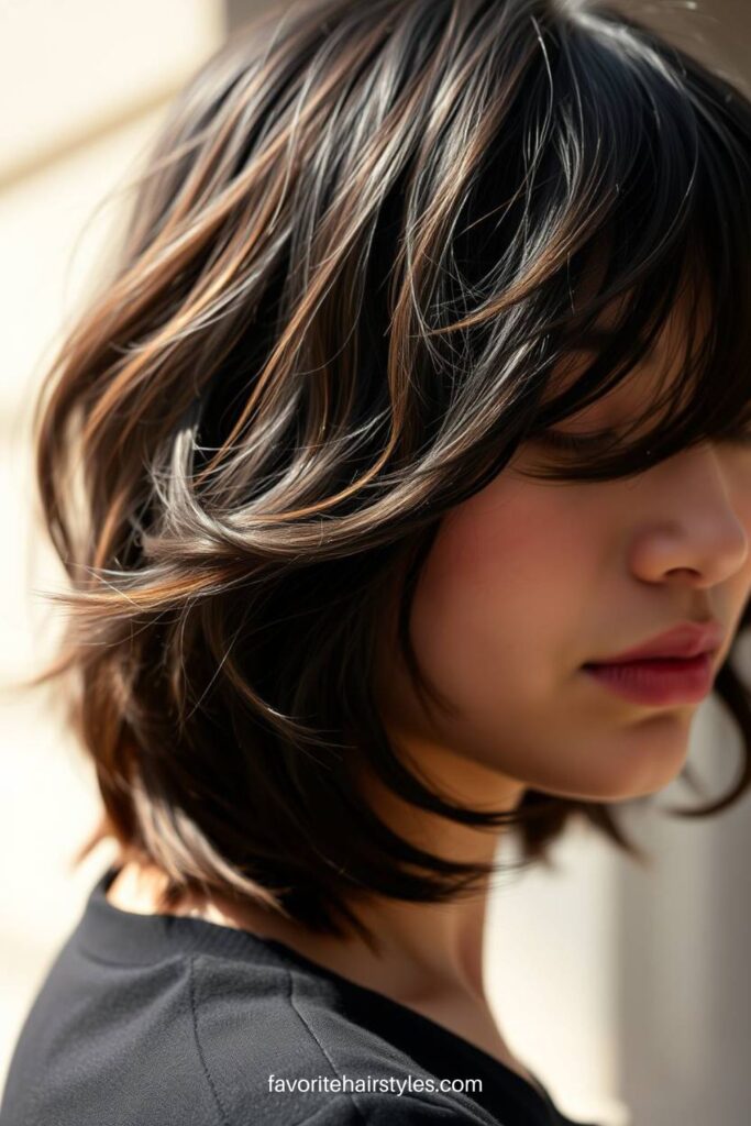 Wavy Butterfly Haircut