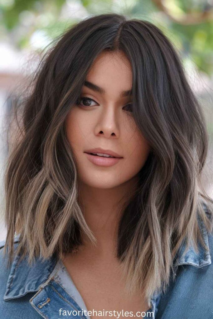 Wavy Lob (Long Bob)