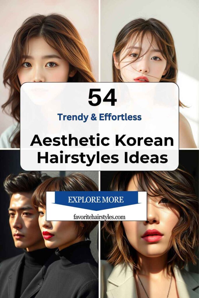 Aesthetic Korean Hairstyles Ideas